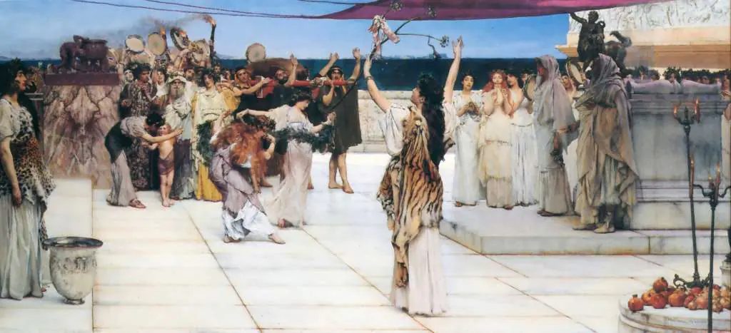 Alma Tadema: A Dedication To Bacchus
