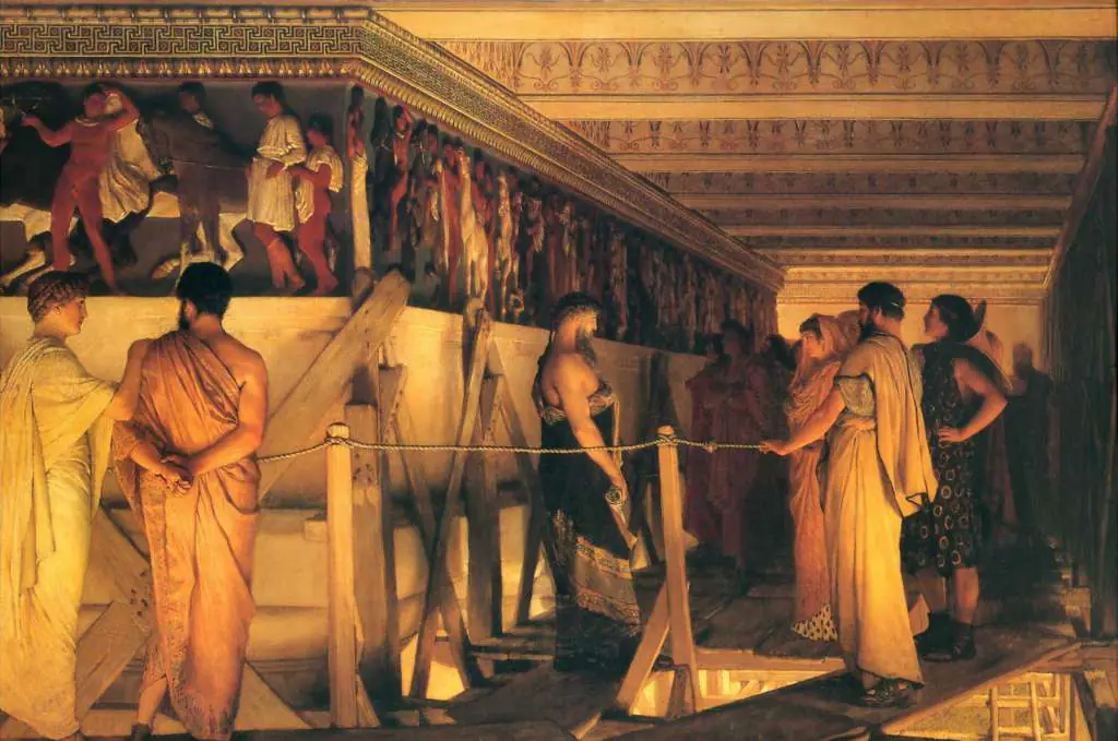 Alma Tadema: Phidias Showing The Frieze Of The Parthenon