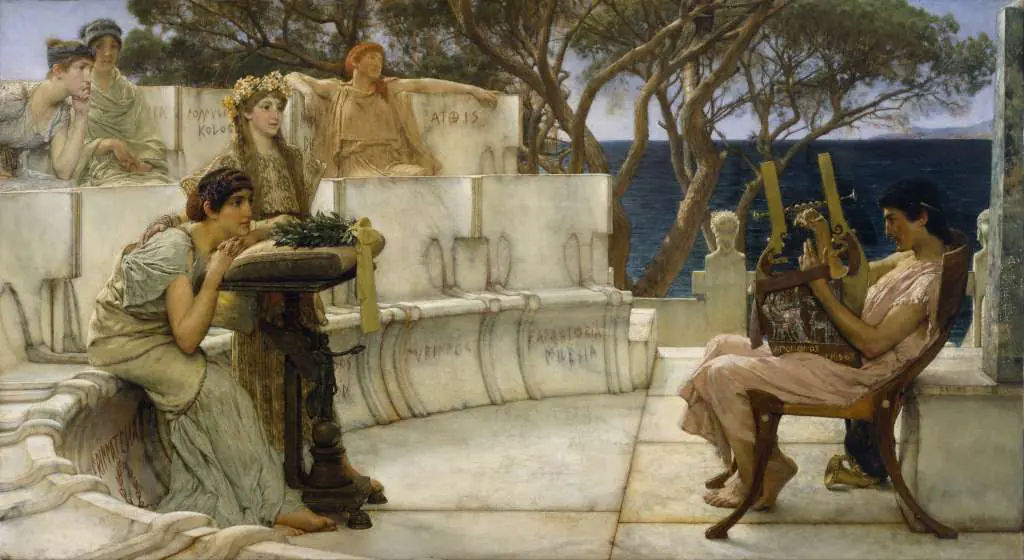 Alma Tadema: R.a. O.m. - Sappho And Alcaeus