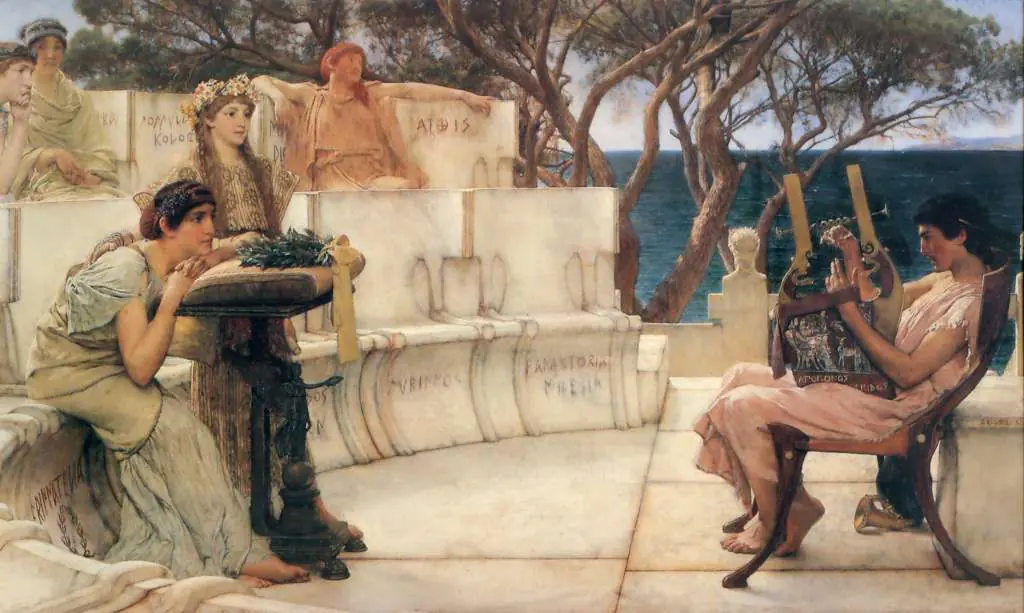 Alma Tadema: Sappho And Alcaeus