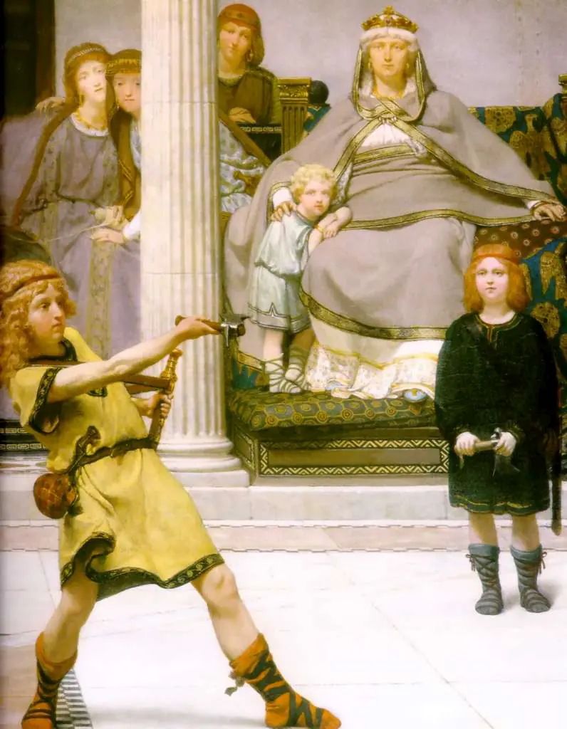 Alma Tadema: The Education Of The Children Of Clovis
