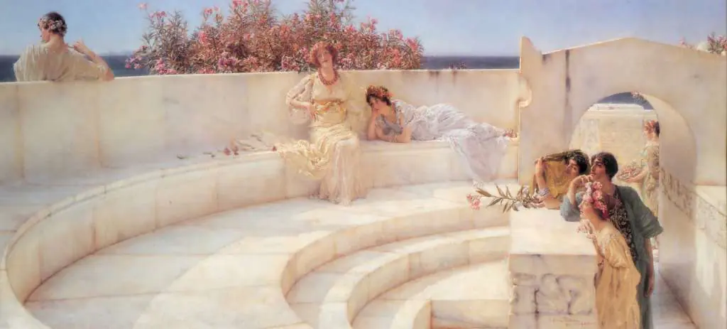 Alma Tadema: Under The Roof Of Blue Ionian Weather