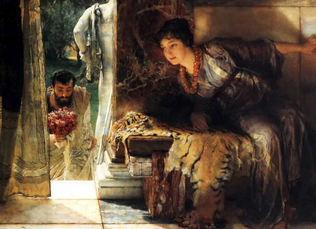 Alma Tadema: Welcome Footsteps