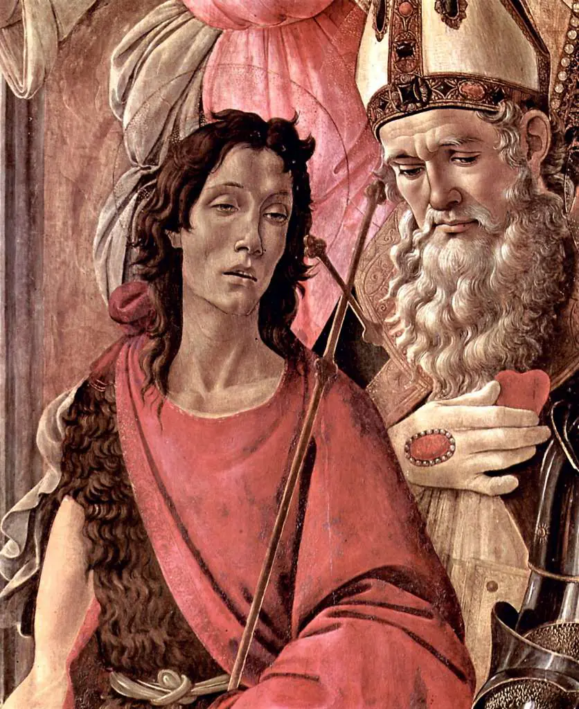 Botticelli: Enthroned Madonna with Child, Angels, and Saints