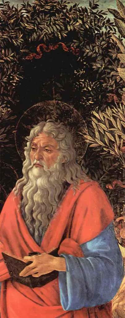 Botticelli: The Evangelist (Bardi Altarpiece)