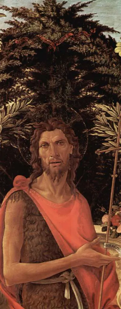 Botticelli: John the Baptist Bardi Altarpiece)