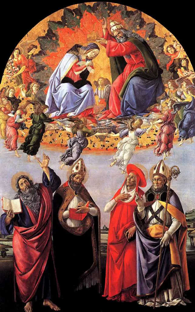 Botticelli: Coronation Of Madonna