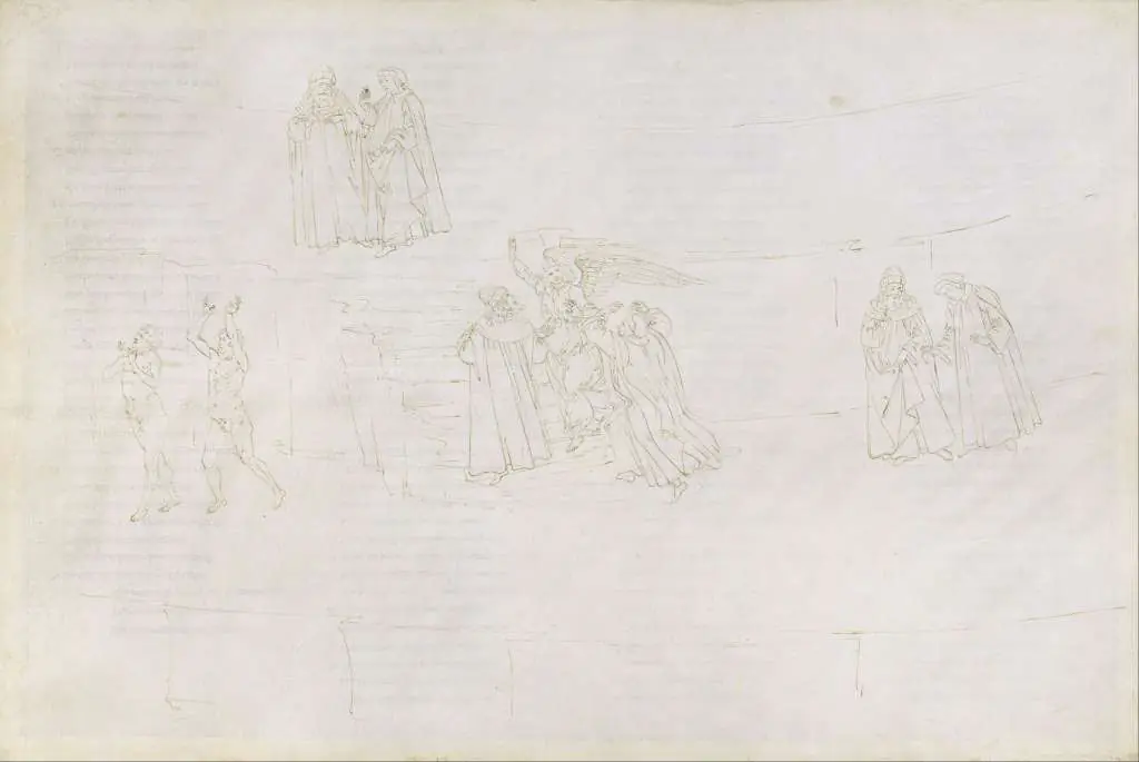 Botticelli: Drawings For Dante-s Divine Comedy-purgatorio 17
