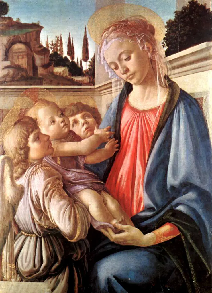 Botticelli: Madonna And Two Angels