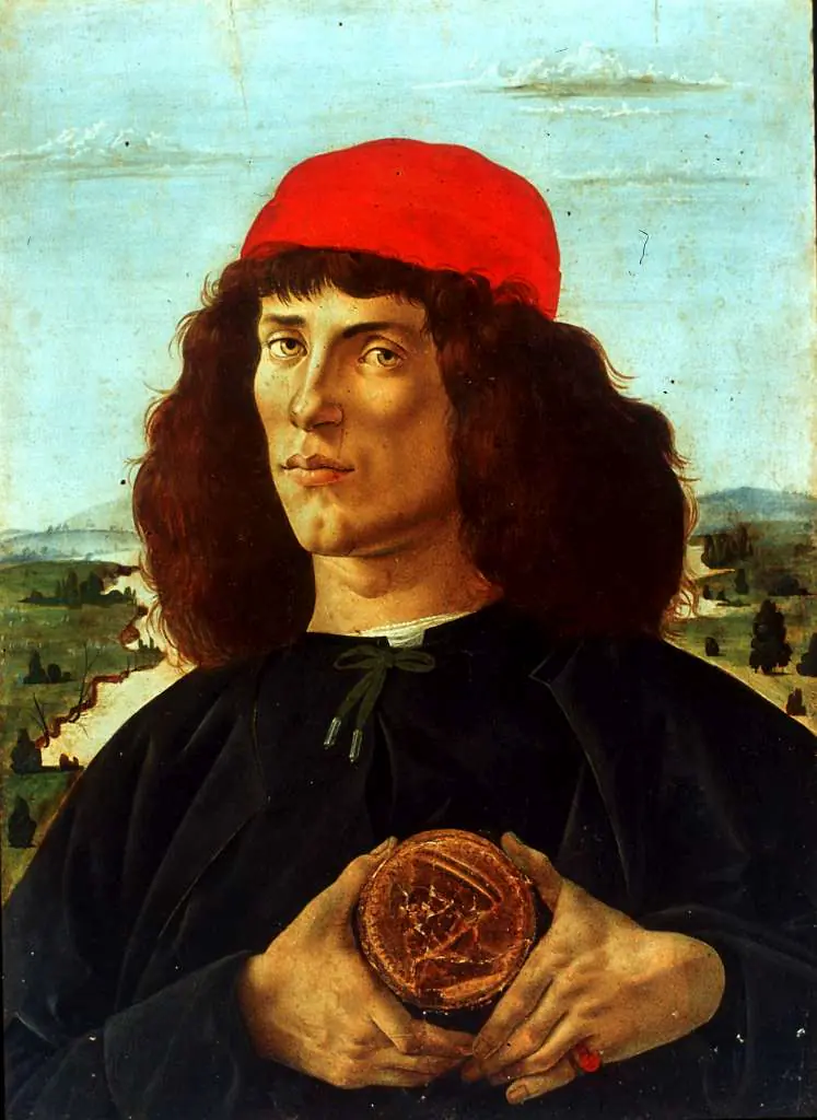 Botticelli: Portrait Of A Man With The Medal Of Cosimo De Medici The Elder