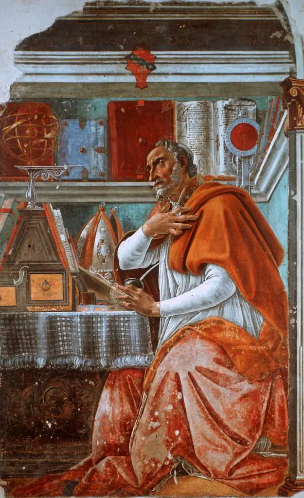Botticelli: St. Augustinus In Prayer2