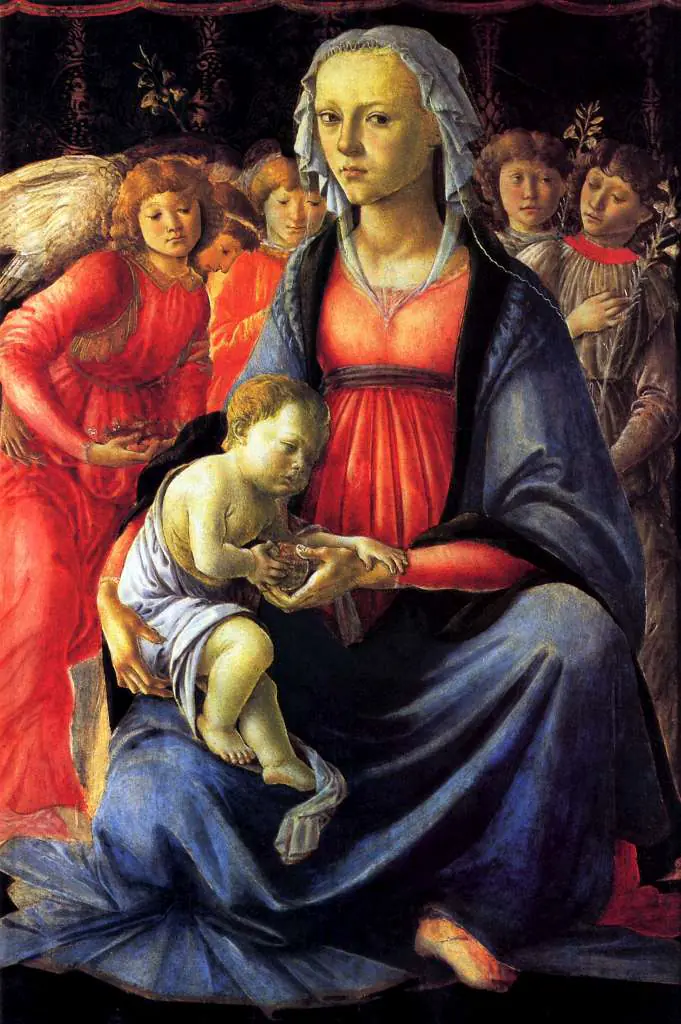 Botticelli: The Virgin With The Child And Five Angels
