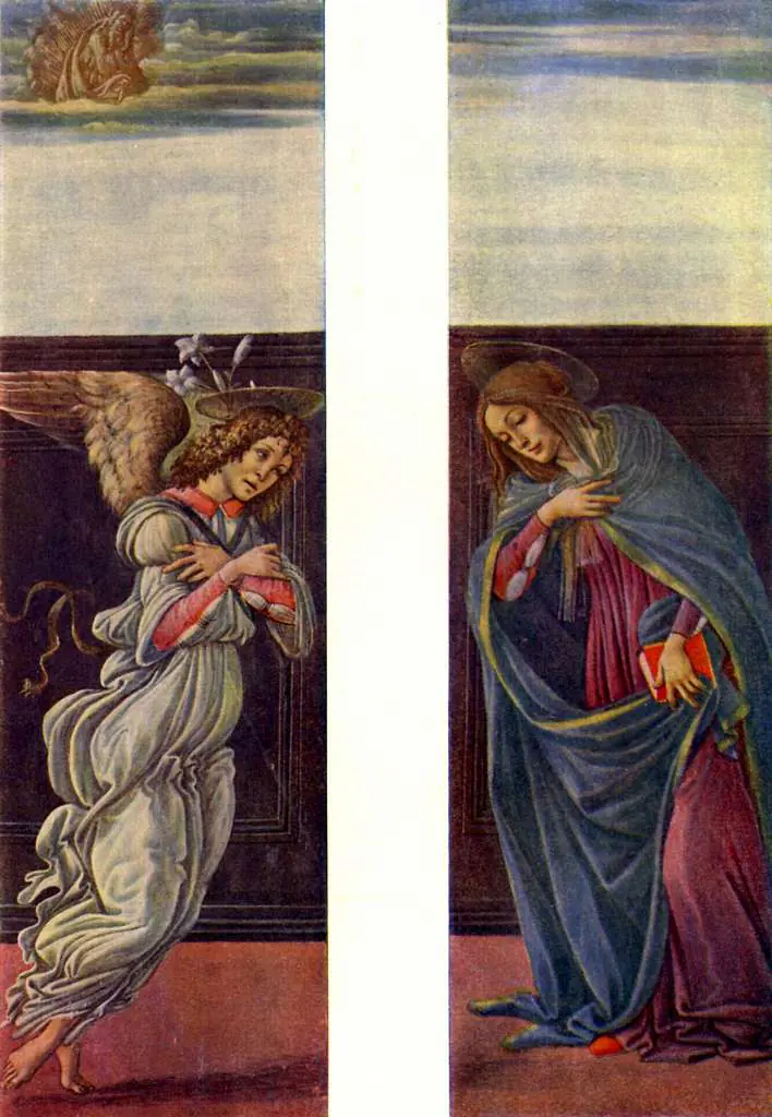 Botticelli: Altar Of The Recent Court Wing Mariae Verkuendigung