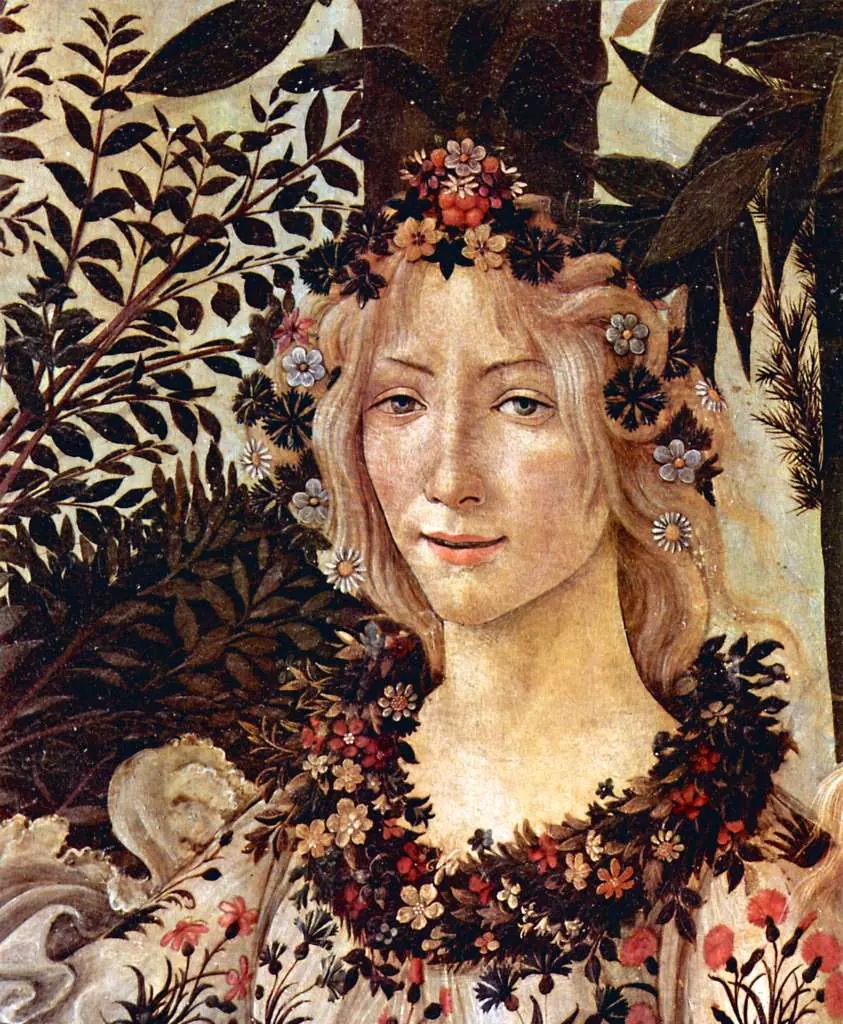 Botticelli: Spring Primavera Detail Flora