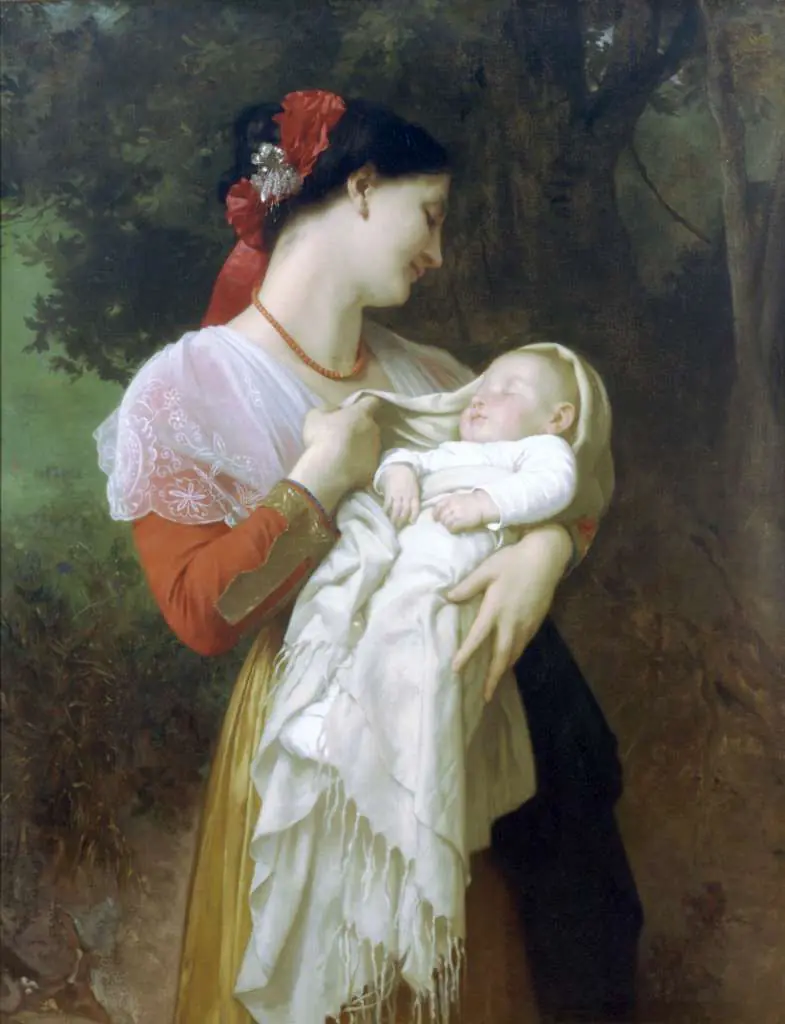Bouguereau: Admiration Maternelle