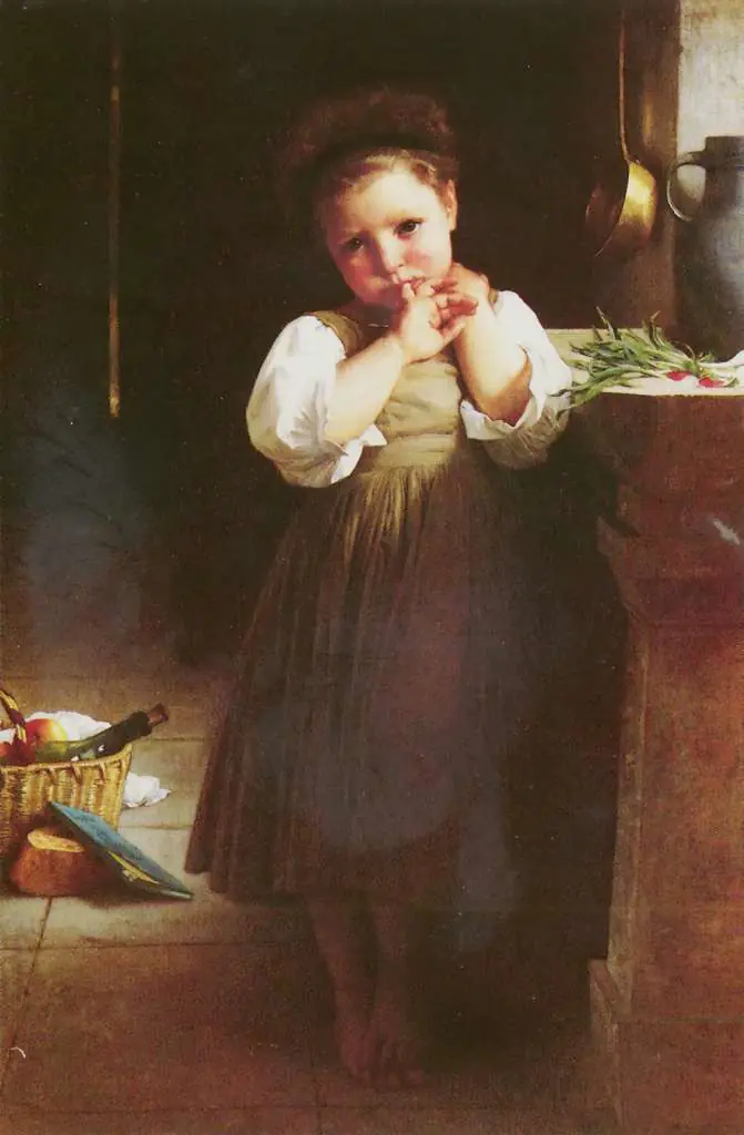 Bouguereau: Adolphe Mauvaise Ecoliere