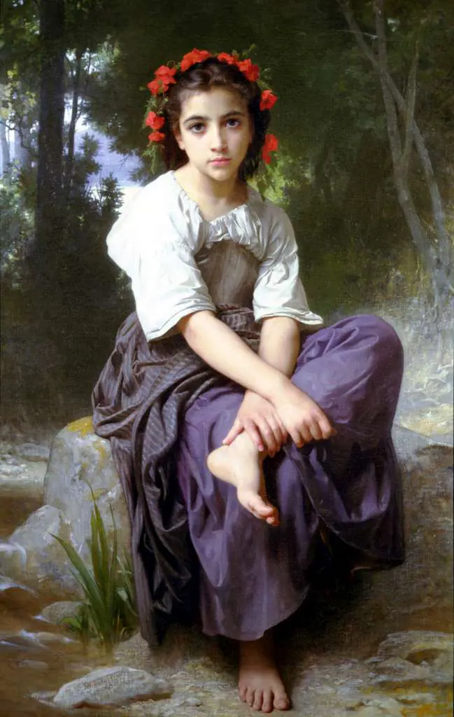Bouguereau: Au Bord Du Ruisseau