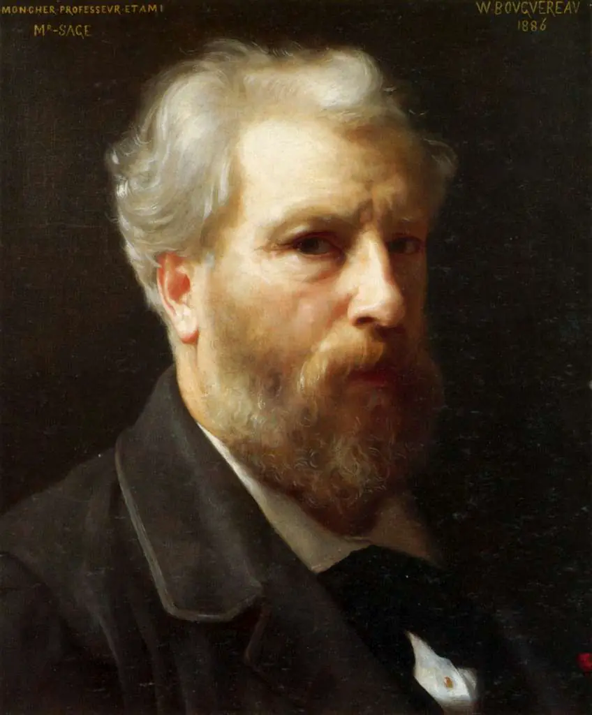 Bouguereau: Autoportrait Presente A M. Sage 1886