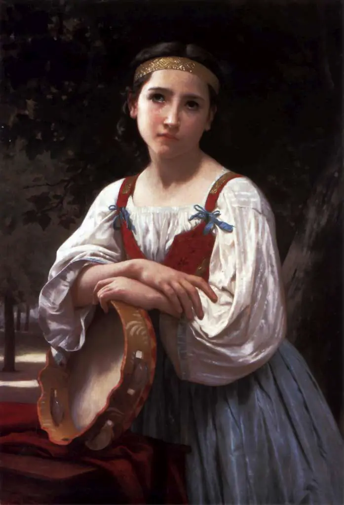 Bouguereau: Bohemienne Au Tambour De Basque