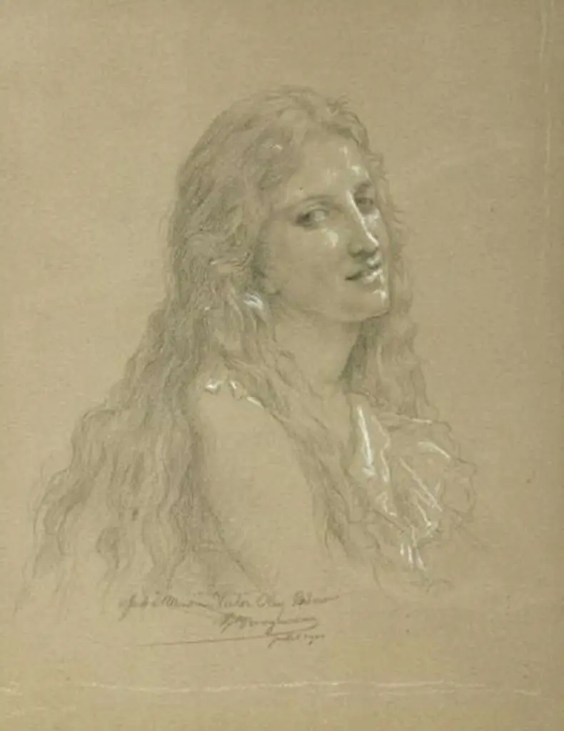 Bouguereau: Drawing Of A Woman