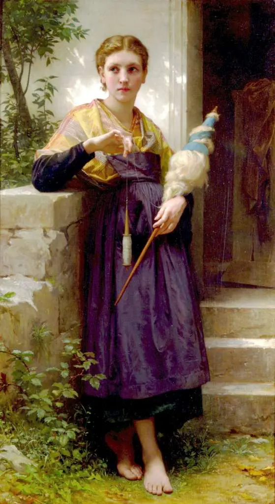 Bouguereau: Fileuse
