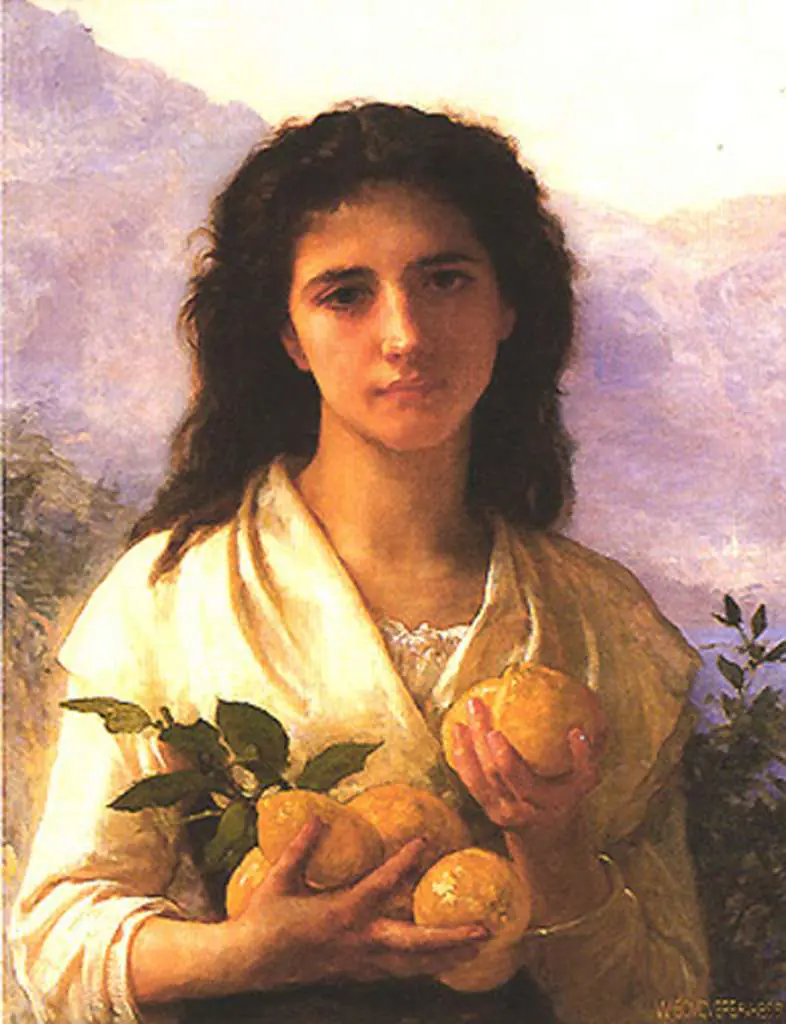 Bouguereau: Girl Holding Lemons 1899
