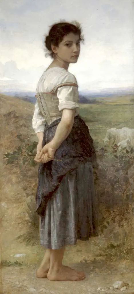 Bouguereau: Jeune Bergere Ca