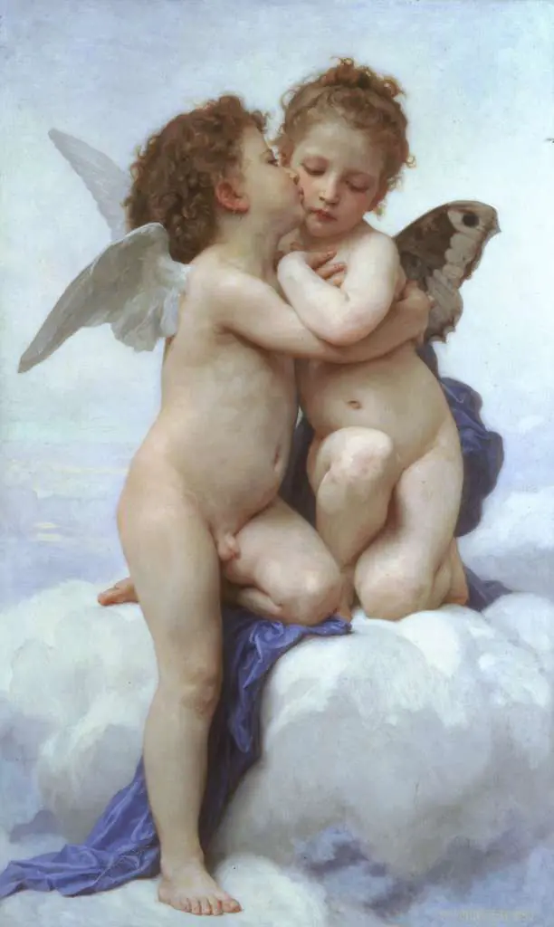 Bouguereau: Lamour Et Psyche Enfants