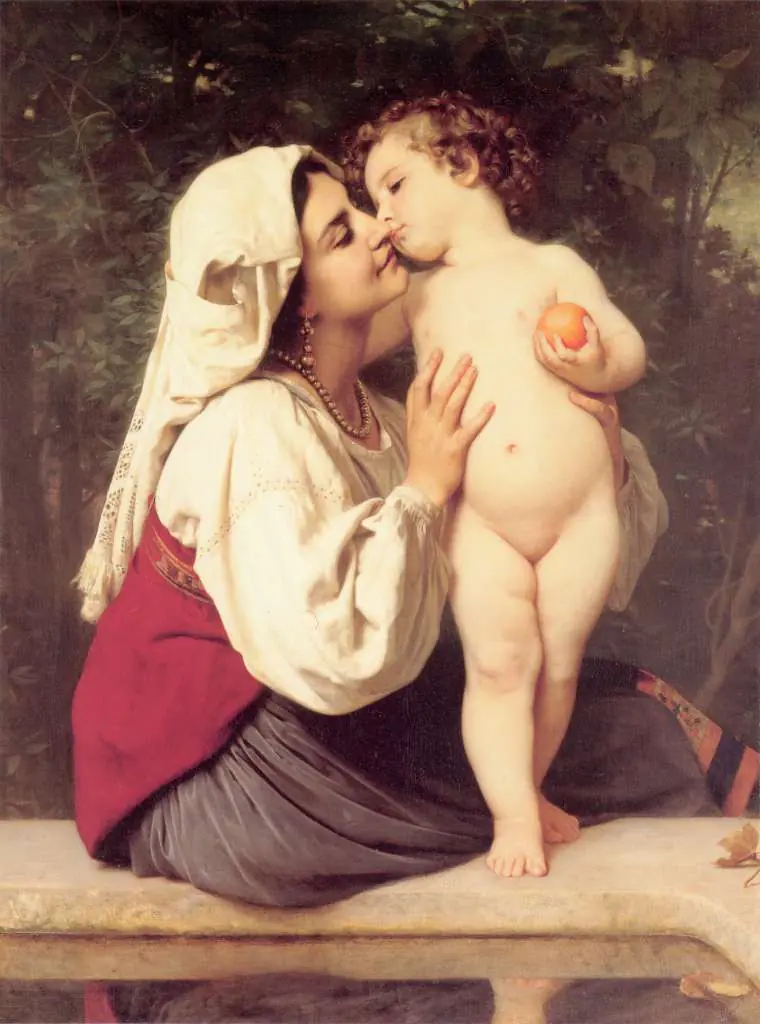 Bouguereau: Le Baiser 1863