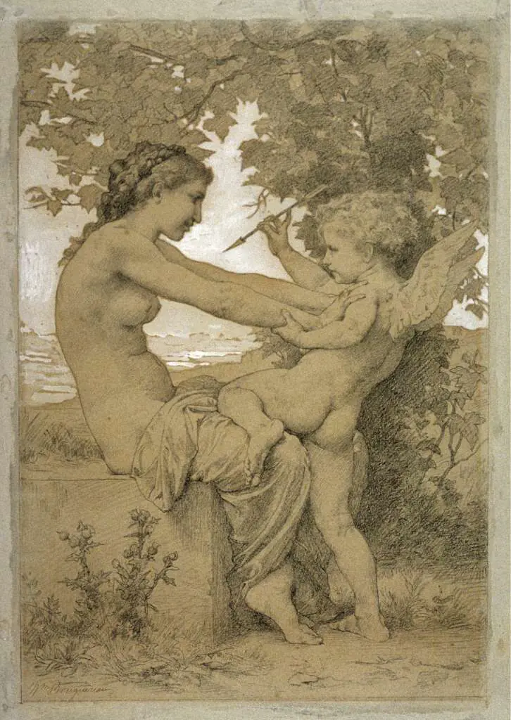 Bouguereau: Love-s Resistance 1885
