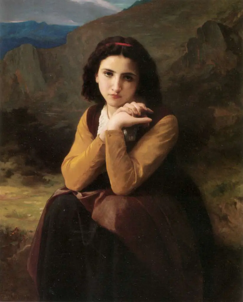 Bouguereau: Mignon Pensive