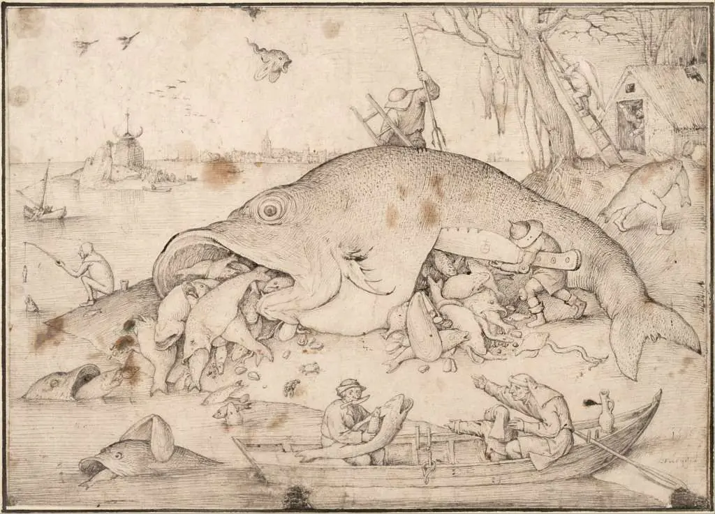 Bruegel: Big Fish Eat Little Fish 1556
