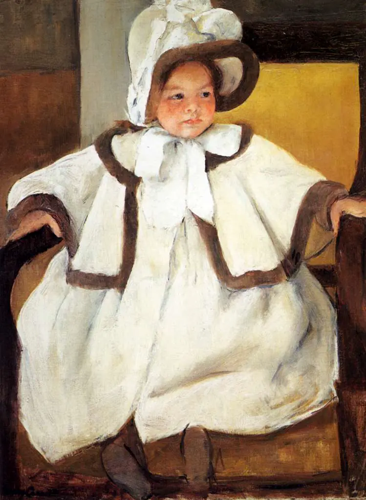 Mary Cassatt: Ellen Mary Cassatt In A White Coat