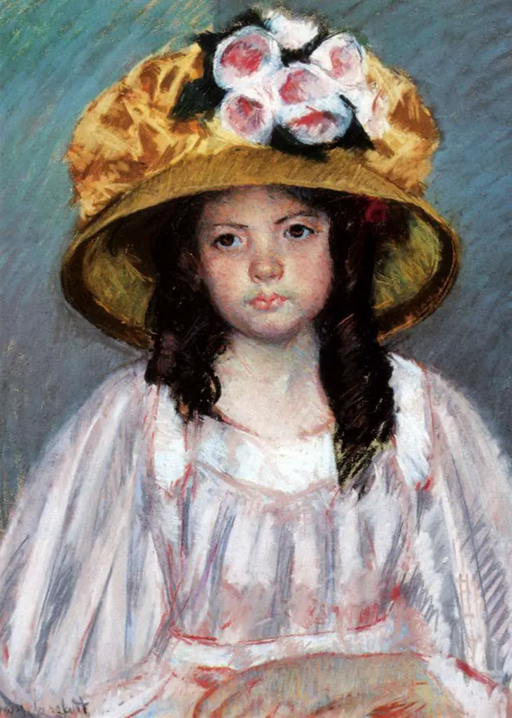 Mary Cassatt: Fillette Au Grand Chapeau