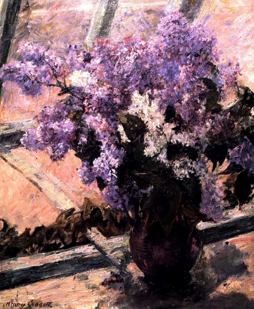 Mary Cassatt: Lilacs In A Window