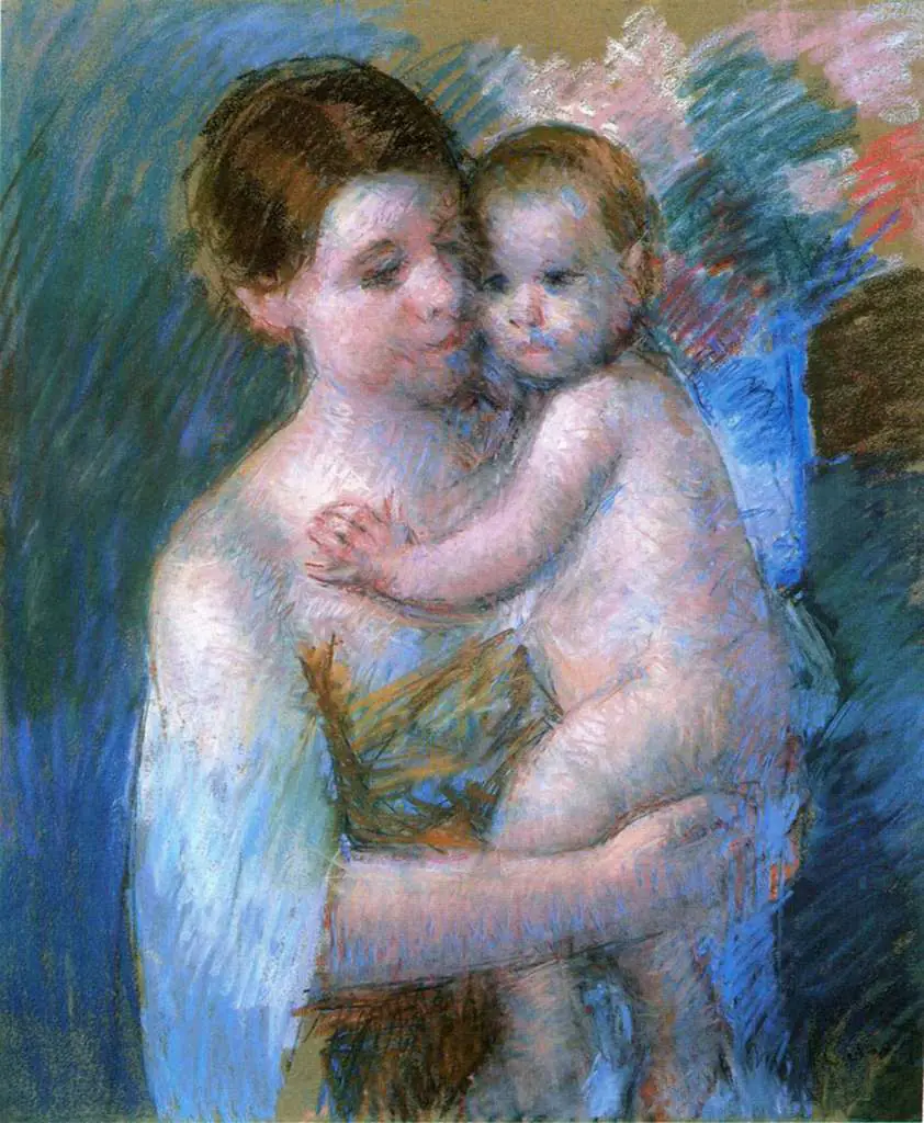 Mary Cassatt: Mother Holding Her Baby