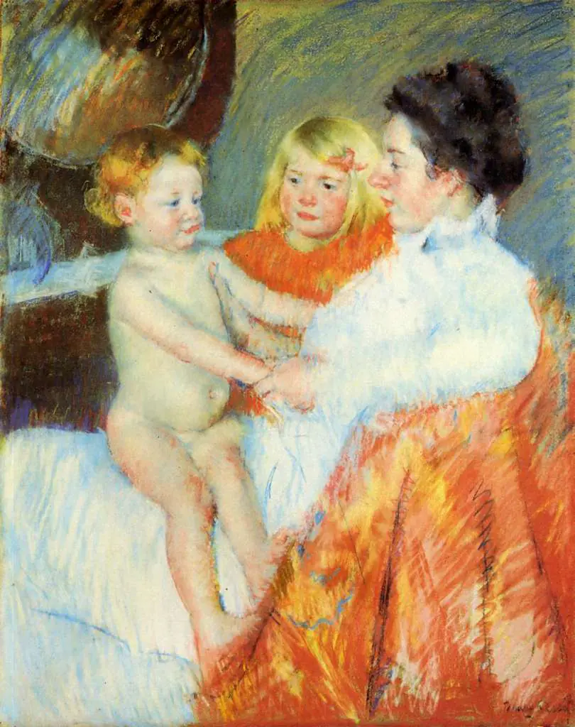 Mary Cassatt: Mother Sara And The Baby