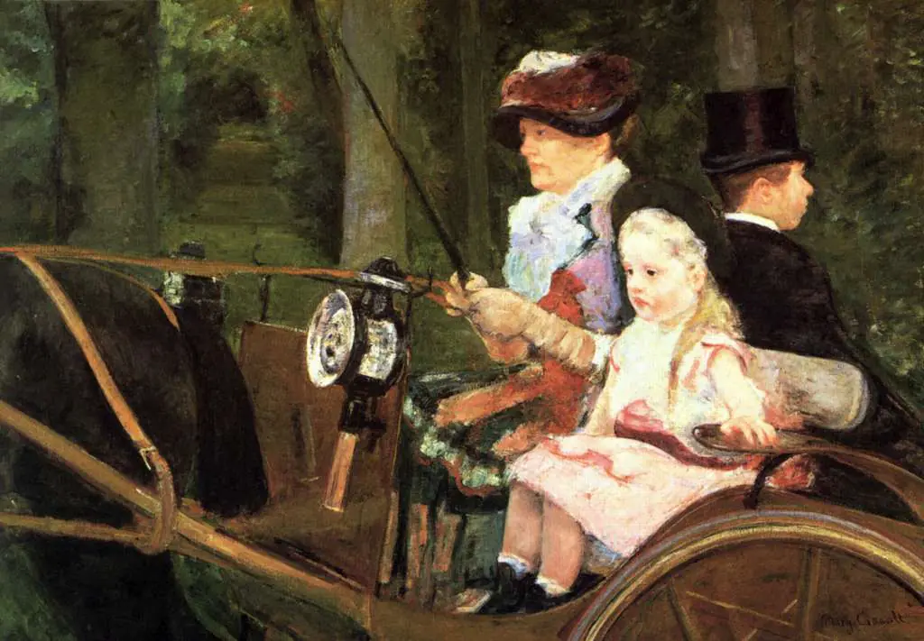Mary Cassatt: Woman And Child In A Carriage 1879