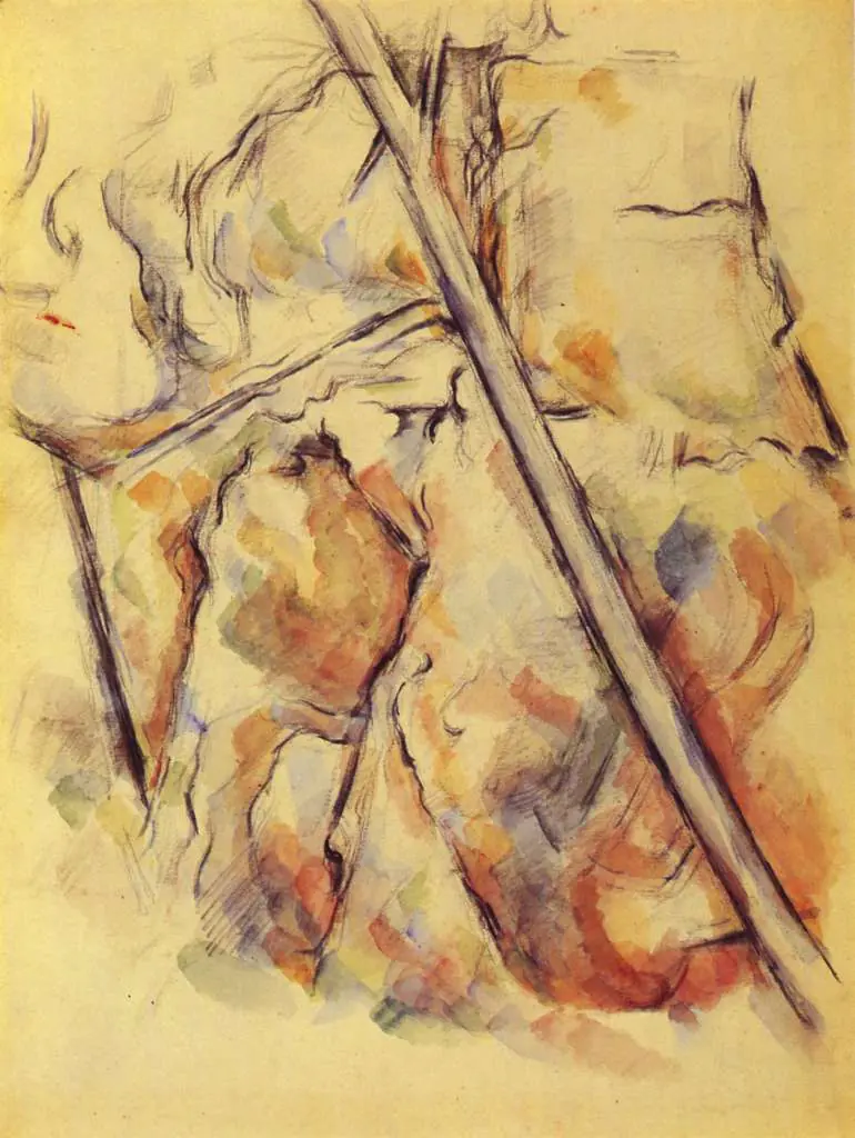 Cezanne: Pine And Rocks Above The Chateau Noir