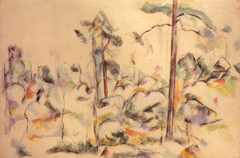 Cezanne: Rocks And Trees