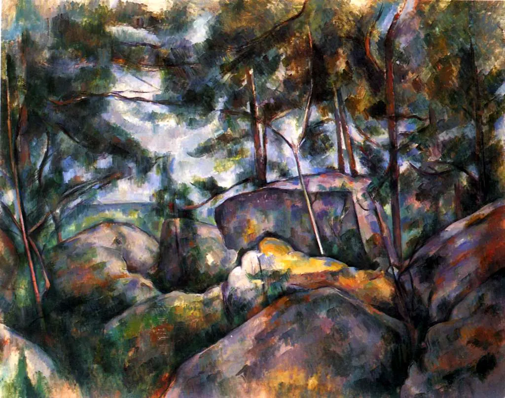 Cezanne: Rocks In The Forrest