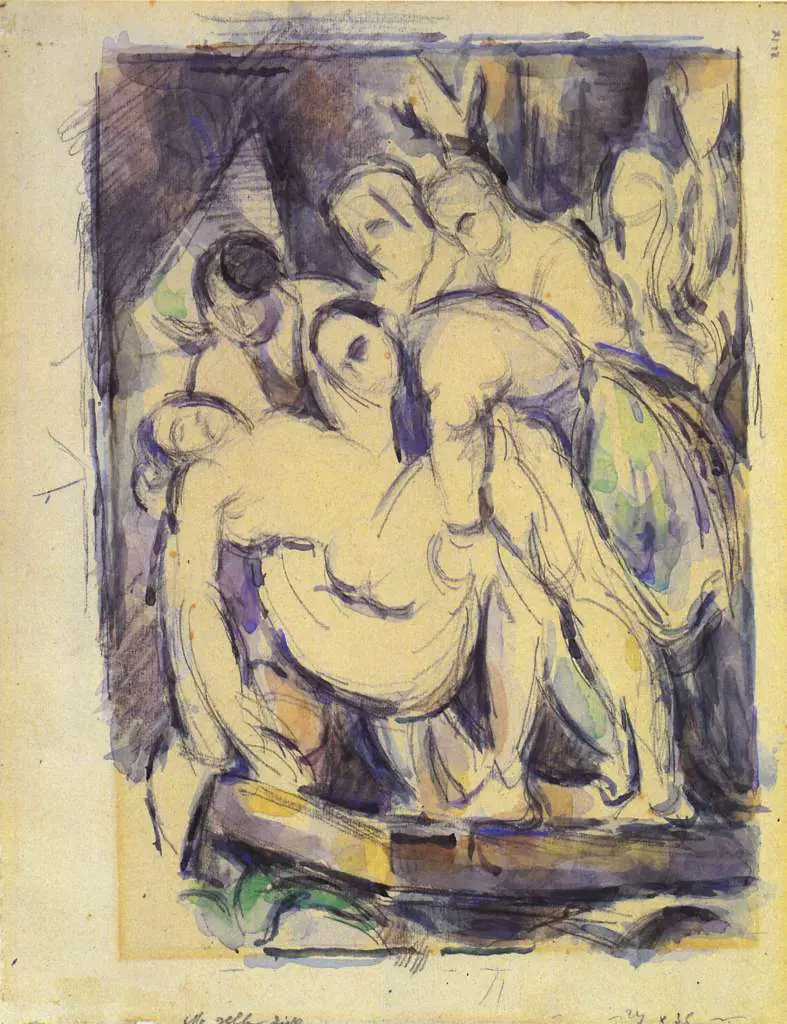 Cezanne: Study After Carvaccio Entombment Of Christ