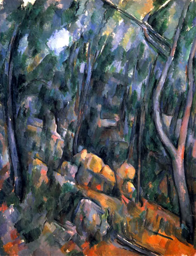 Cezanne: Forest With The Rock Caves Above The Chateau Noir
