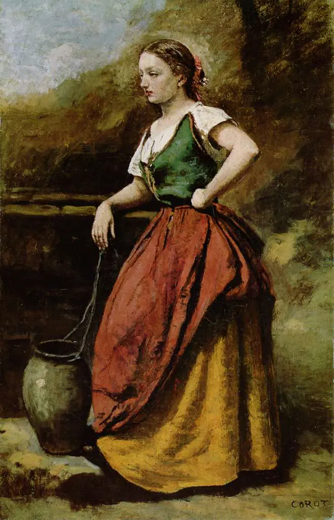 Corot: Giovane Donna Al Pozzo