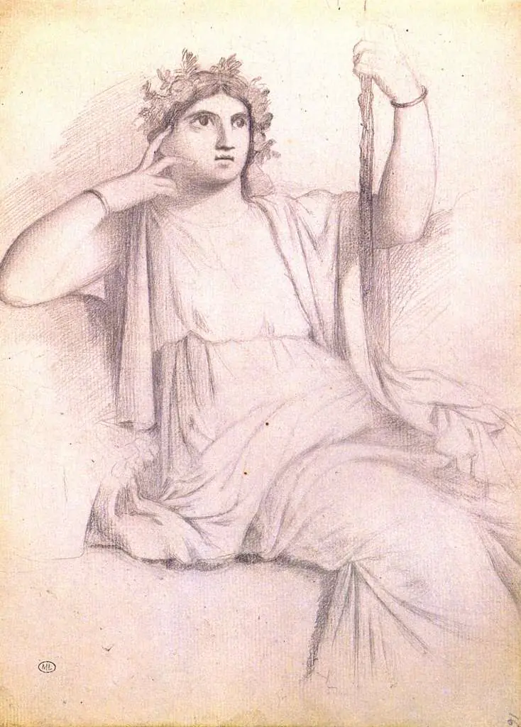 Degas: A Drawing From A Roman Painting