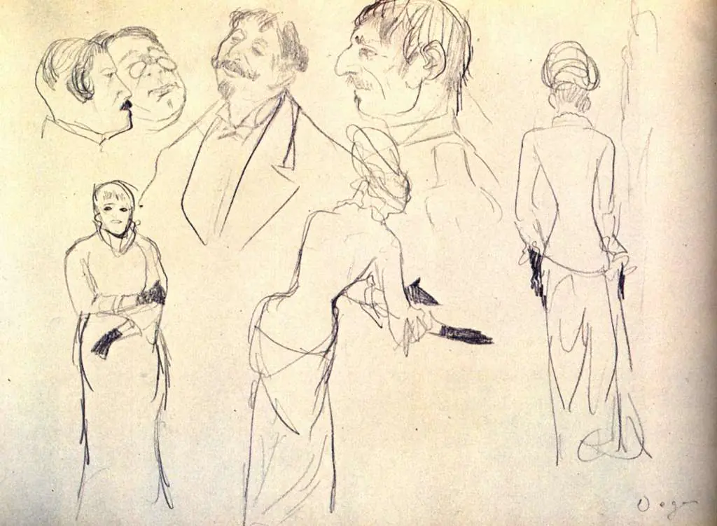 Degas: A Sketchbook Page