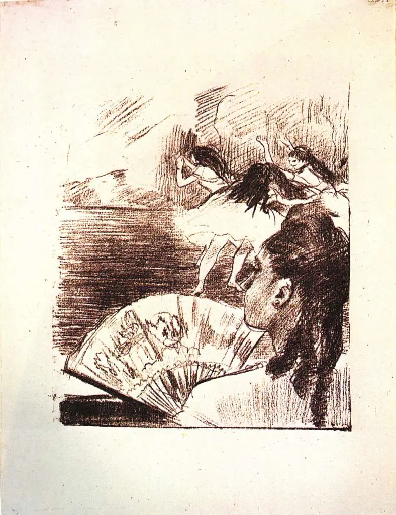 Degas: At The Theatre Woman With A Fan