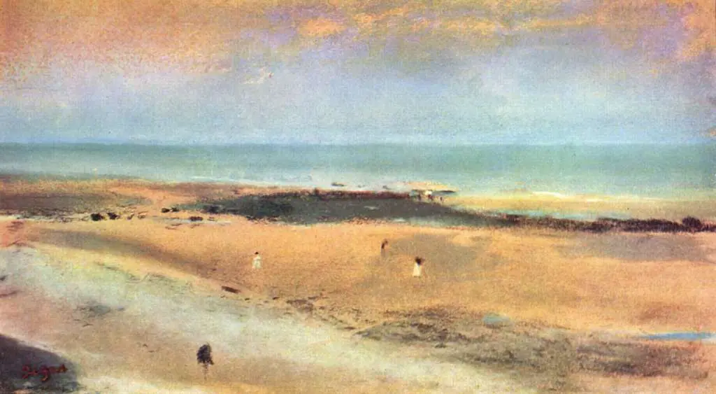 Degas: Beach At Ebb-tide