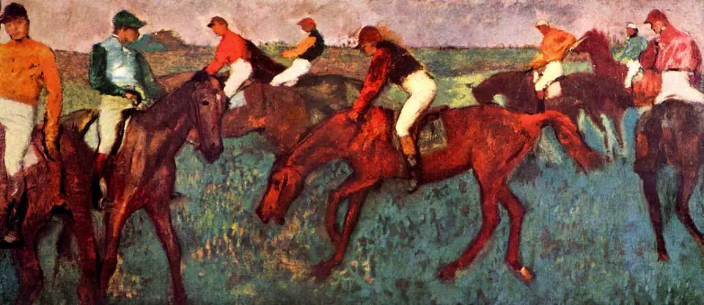 Degas: Before The Start Jockeis With Training