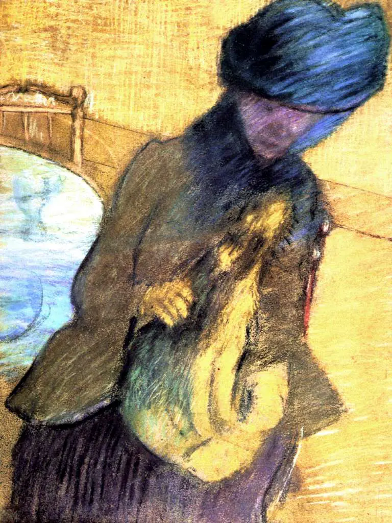 Degas: Mary Cassatt With A Little Dog